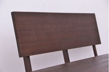 アンティーク家具　★古材無垢材を使った背もたれ付シンプル長イス・ベンチ(長椅子)(中)?