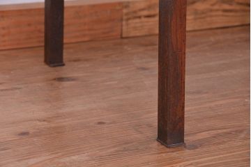 アンティーク家具　★古材無垢材を使った背もたれ付シンプル長イス・ベンチ(長椅子)(中)?