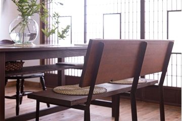 ラフジュオリジナル　古材無垢材製!シンプルな長イス(長椅子・ベンチ)