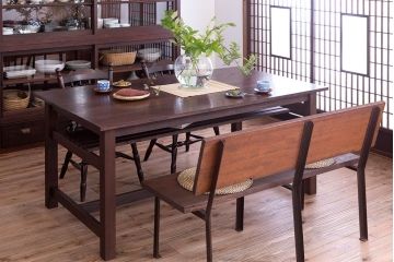 ラフジュオリジナル　古材無垢材製!シンプルな長イス(長椅子・ベンチ)