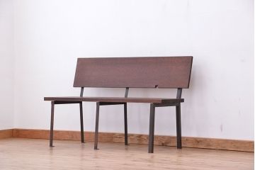 ラフジュオリジナル　古材無垢材製!シンプルな長イス(長椅子・ベンチ)