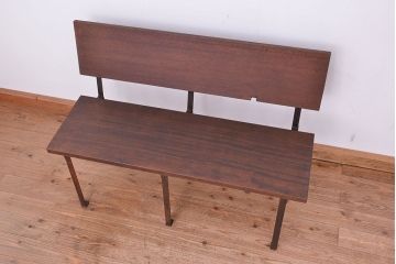 ラフジュオリジナル　古材無垢材製!シンプルな長イス(長椅子・ベンチ)