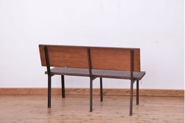 ラフジュオリジナル　古材無垢材製!シンプルな長イス(長椅子・ベンチ)