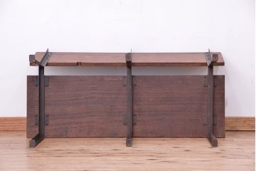 ラフジュオリジナル　古材無垢材製!シンプルな長イス(長椅子・ベンチ)