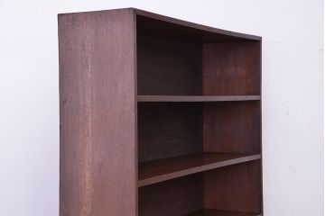 アンティーク家具　アンティーク　古い学校の大型脚付きシンプル飾り棚(陳列棚)【大】(1)
