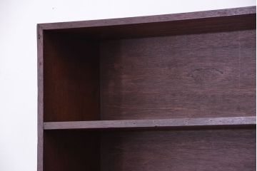 アンティーク家具　アンティーク　古い学校の大型脚付きシンプル飾り棚(陳列棚)【大】(1)