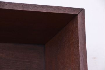アンティーク家具　アンティーク　古い学校の大型脚付きシンプル飾り棚(陳列棚)【大】(1)
