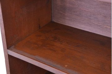 アンティーク家具　アンティーク　古い学校の大型脚付きシンプル飾り棚(陳列棚)【大】(1)