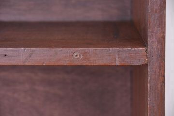 アンティーク家具　アンティーク　古い学校の大型脚付きシンプル飾り棚(陳列棚)【大】(1)