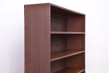 アンティーク家具　アンティーク　古い学校の大型脚付きシンプル飾り棚(陳列棚)【大】
