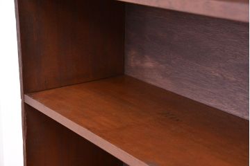 アンティーク家具　アンティーク　古い学校の大型脚付きシンプル飾り棚(陳列棚)【大】