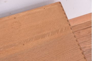 アンティーク家具　アンティーク　小引き出し付ナラ材本棚(本立て)