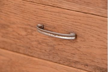 アンティーク家具　アンティーク　小引き出し付ナラ材本棚(本立て)