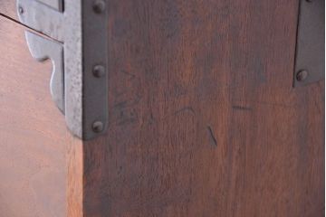 アンティーク家具　古民具・骨董　三方桜材!特別注文造りの重ね時代箪笥