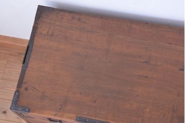 アンティーク家具　古民具・骨董　三方桜材!特別注文造りの重ね時代箪笥