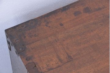アンティーク家具　古民具・骨董　三方桜材!特別注文造りの重ね時代箪笥