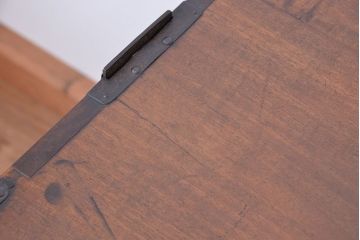 アンティーク家具　古民具・骨董　三方桜材!特別注文造りの重ね時代箪笥