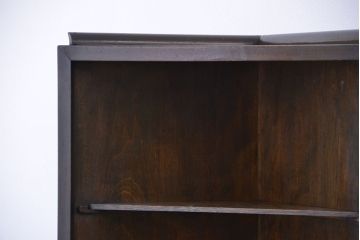 アンティーク家具　★アンティーク　古いナラ材の使い込まれたコーナーラック(コーナーキャビネット、飾り棚)