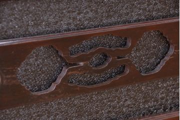アンティーク家具　古民具・骨董　背の低めな四尺水屋箪笥(食器棚、収納棚)