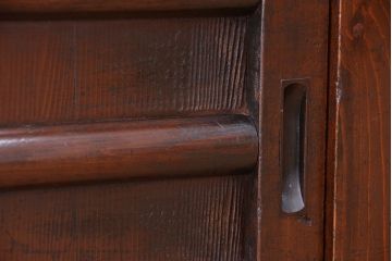 アンティーク家具　古民具・骨董　背の低めな四尺水屋箪笥(食器棚、収納棚)