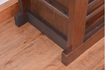 アンティーク家具　古民具・骨董　背の低めな四尺水屋箪笥(食器棚、収納棚)