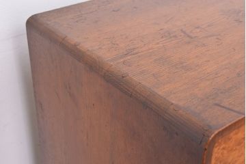 レトロ家具　昭和レトロ　古い木の小振りな茶箪笥?(茶棚)