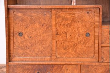 レトロ家具　昭和レトロ　古い木の小振りな茶箪笥?(茶棚)