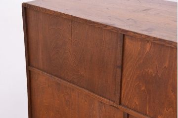 レトロ家具　昭和レトロ　古い木の小振りな茶箪笥?(茶棚)