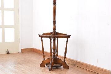 アンティーク雑貨　中古　カリモク　ポールハンガー(傘立て、帽子掛け、ポールスタンド)