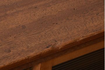 レトロ家具　昭和レトロ　古い学校のアンティーク脚付き収納棚