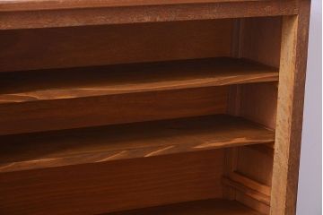 レトロ家具　昭和レトロ　古い学校のアンティーク脚付き収納棚