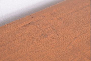 アンティーク家具　1970年代　古い学校の脚付きガラス収納棚(食器棚、本棚、飾り棚)