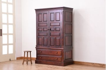 中古　高級品!　神居民芸洋服箪笥(ワードローブ、洋服タンス)