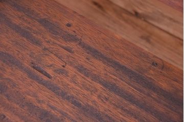 アンティーク家具　古材無垢材を使った　背もたれ付　シンプル長イス・ベンチ(長椅子)【大】