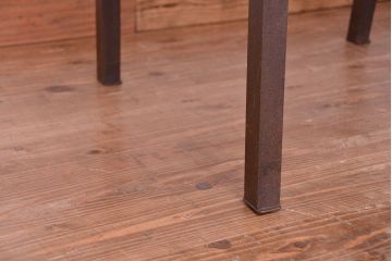 アンティーク家具　古材無垢材を使った　背もたれ付　シンプル長イス・ベンチ(長椅子)【大】