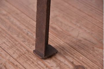 アンティーク家具　古材無垢材を使った　背もたれ付　シンプル長イス・ベンチ(長椅子)【大】