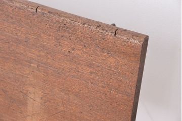 アンティーク家具　★古材無垢材を使った背もたれ付シンプル長イス・ベンチ(長椅子)【小】