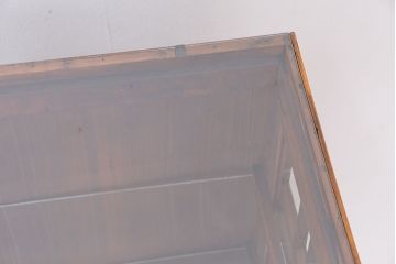 アンティーク家具　アンティーク　素敵なデザイン!格子トビラのガラスケース(ショーケース・ガラス収納棚)(飾り棚)