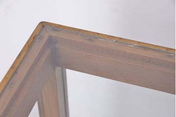 アンティーク家具　アンティーク　シンプルな脚付きガラスケース(ショーケース・飾り棚)