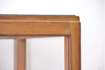 アンティーク家具　アンティーク　シンプルな脚付きガラスケース(ショーケース・飾り棚)