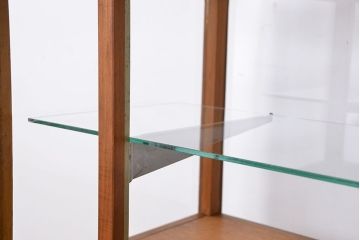 アンティーク家具　アンティーク　シンプルな脚付きガラスケース(ショーケース・飾り棚)