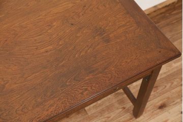 レトロ家具　昭和レトロ 古い木のかわいいアンティーク平机(テーブル・作業台)