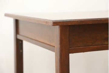 レトロ家具　昭和レトロ 古い木のかわいいアンティーク平机(テーブル・作業台)