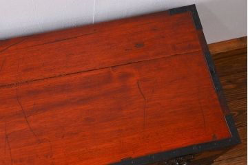 アンティーク家具　古民具・骨董 稀少!最高峰!重厚金具・玉杢 重ね佐渡小木箪笥(佐渡箪笥)