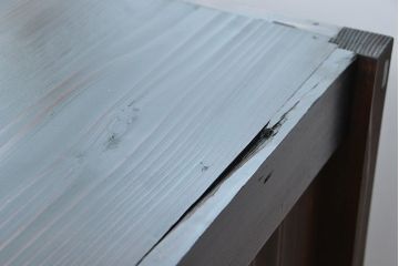 アンティーク家具　アンティーク 四枚引き戸の引き出し付き関西収納棚(ガラスケース、水屋箪笥、食器棚、収納棚)