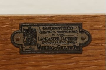 アンティーク家具　イギリスアンティーク 英国 WARING&GILLOW(ワーリングギロー)社製 小振りなキャビネット