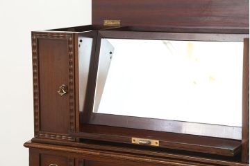 アンティーク家具　イギリスアンティーク 英国 WARING&GILLOW(ワーリングギロー)社製 小振りなドレッシングキャビネット(化粧台/ドレッシングテーブル)