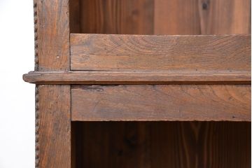 アンティーク家具　アンティーク 大正ロマン 古い洋館の特大二段重ね飾り棚(陳列棚)