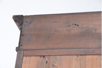 アンティーク家具　アンティーク 大正ロマン 古い洋館の特大二段重ね飾り棚(陳列棚)