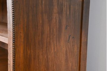 アンティーク家具　アンティーク 大正ロマン 古い洋館の特大二段重ね飾り棚(陳列棚)